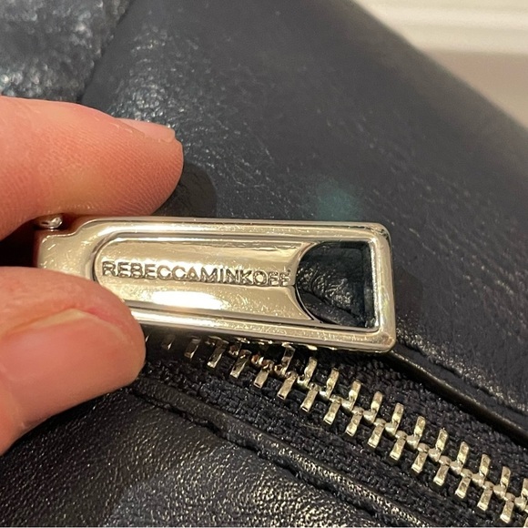 Rebecca Minkoff Julian Leather Backpack in Navy Medium - Picture 11 of 16